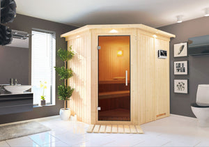 Sauna Siirin Systemsauna, Eckeinstieg
