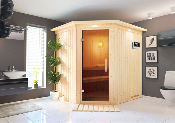 Sauna Siirin Systemsauna, Eckeinstieg