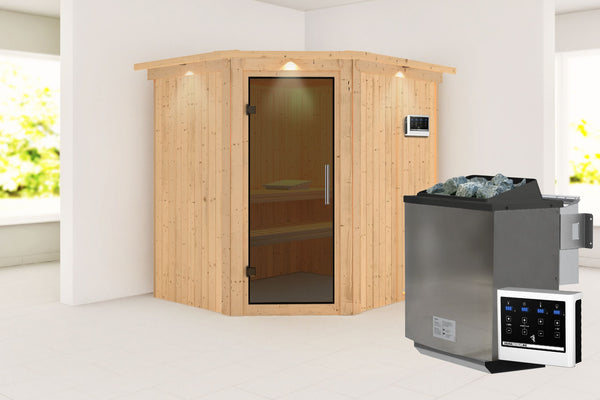 Sauna Siirin Systemsauna, Eckeinstieg