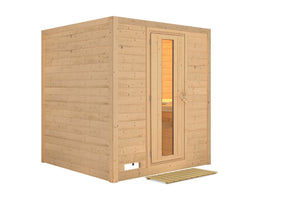 Sauna Mojave Massivholzsauna, Fronteinstieg