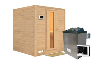 Sauna Mojave Massivholzsauna, Fronteinstieg