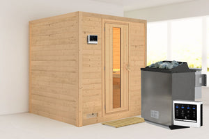 Sauna Mojave Massivholzsauna, Fronteinstieg