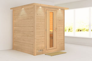 Sauna Mojave Massivholzsauna, Fronteinstieg