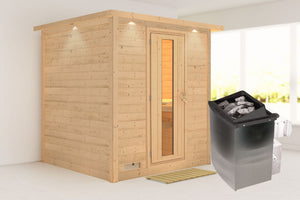 Sauna Mojave Massivholzsauna, Fronteinstieg