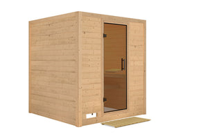 Sauna Mojave Massivholzsauna, Fronteinstieg