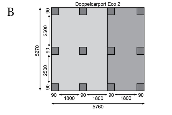 Doppelcarport Basic 2