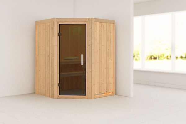 Sauna Larin Systemsauna, Eckeinstieg
