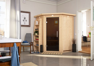 Sauna Larin Systemsauna, Eckeinstieg