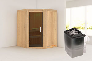 Sauna Larin Systemsauna, Eckeinstieg