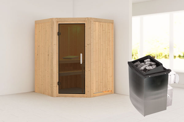 Sauna Larin Systemsauna, Eckeinstieg