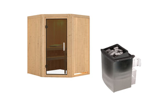 Sauna Larin Systemsauna, Eckeinstieg
