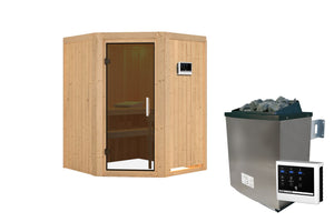 Sauna Larin Systemsauna, Eckeinstieg