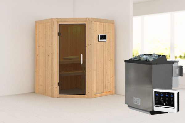 Sauna Larin Systemsauna, Eckeinstieg
