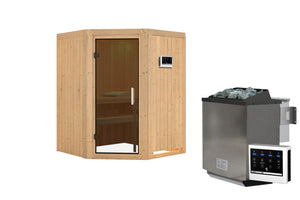 Sauna Larin Systemsauna, Eckeinstieg