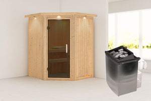 Sauna Larin Systemsauna, Eckeinstieg