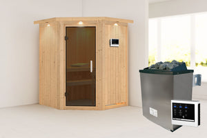 Sauna Larin Systemsauna, Eckeinstieg