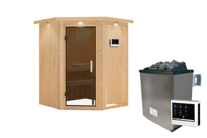 Sauna Larin Systemsauna, Eckeinstieg