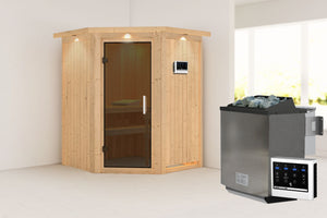 Sauna Larin Systemsauna, Eckeinstieg