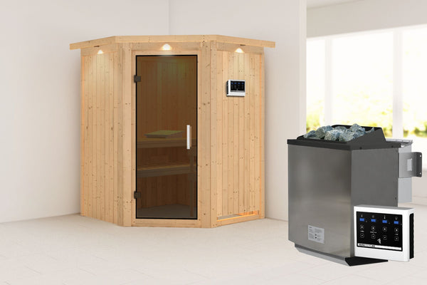 Sauna Larin Systemsauna, Eckeinstieg