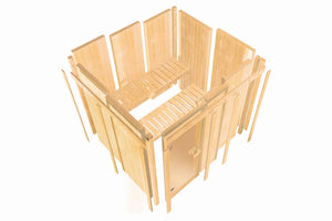 Sauna Larin Systemsauna, Eckeinstieg