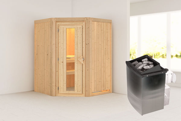 Sauna Larin Systemsauna, Eckeinstieg