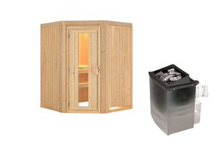 Sauna Larin Systemsauna, Eckeinstieg