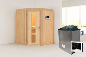 Sauna Larin Systemsauna, Eckeinstieg