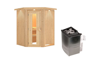 Sauna Larin Systemsauna, Eckeinstieg