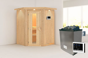 Sauna Larin Systemsauna, Eckeinstieg