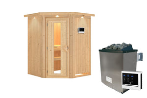 Sauna Larin Systemsauna, Eckeinstieg