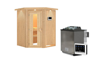 Sauna Larin Systemsauna, Eckeinstieg