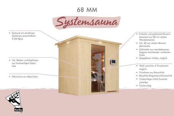 Sauna Bodin Systemsauna, Fronteinstieg