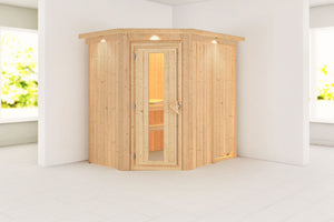 Sauna Carin Systemsauna, Eckeinstieg