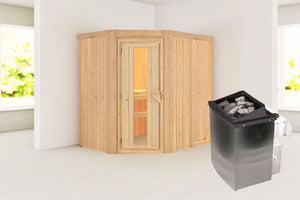 Sauna Carin Systemsauna, Eckeinstieg