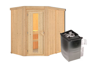 Sauna Carin Systemsauna, Eckeinstieg