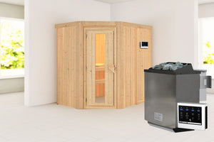 Sauna Carin Systemsauna, Eckeinstieg