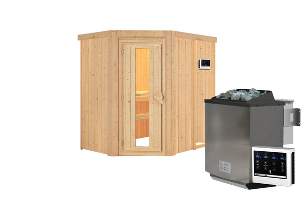 Sauna Carin Systemsauna, Eckeinstieg