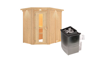 Sauna Carin Systemsauna, Eckeinstieg