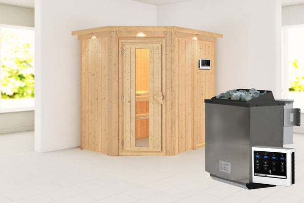 Sauna Carin Systemsauna, Eckeinstieg