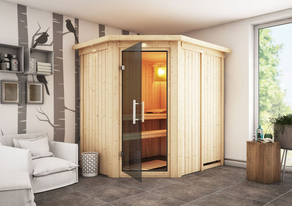 Sauna Carin Systemsauna, Eckeinstieg