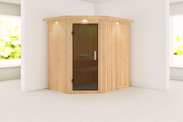 Sauna Carin Systemsauna, Eckeinstieg