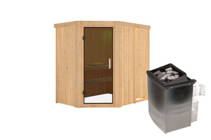Sauna Carin Systemsauna, Eckeinstieg