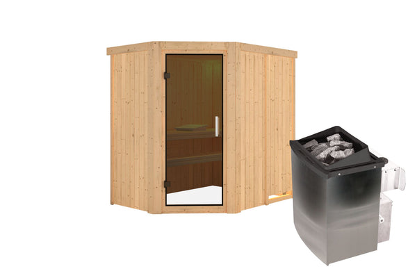 Sauna Carin Systemsauna, Eckeinstieg