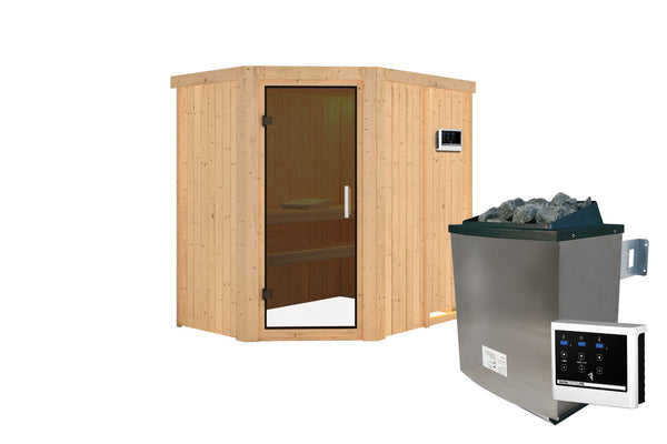 Sauna Carin Systemsauna, Eckeinstieg