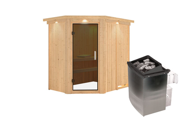 Sauna Carin Systemsauna, Eckeinstieg