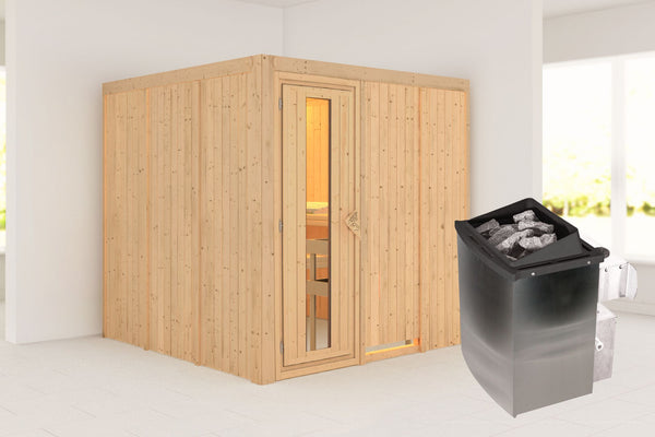 Sauna Rodin Systemsauna, Fronteinstieg