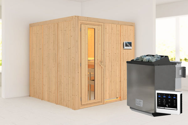 Sauna Rodin Systemsauna, Fronteinstieg