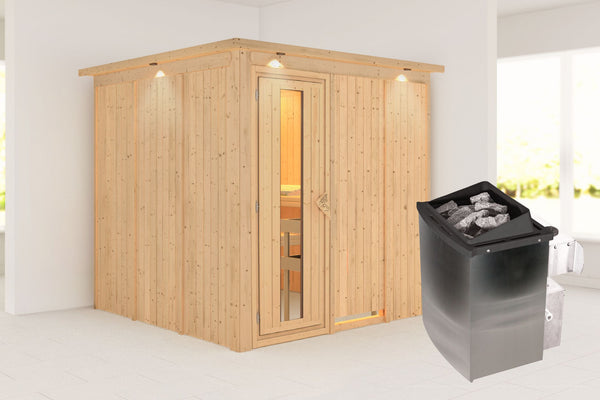 Sauna Rodin Systemsauna, Fronteinstieg