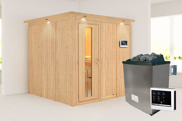 Sauna Rodin Systemsauna, Fronteinstieg