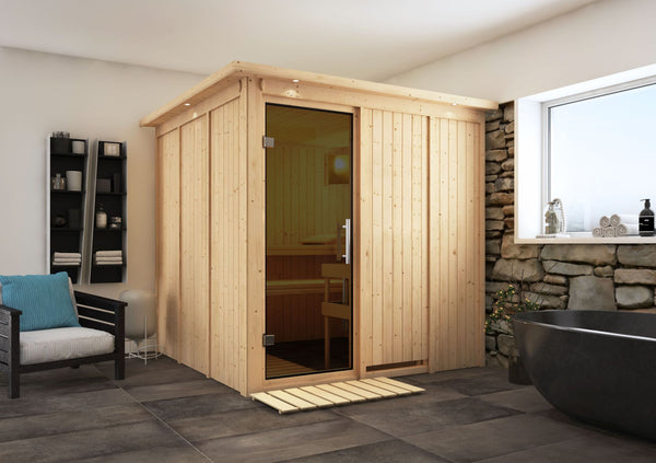 Sauna Rodin Systemsauna, Fronteinstieg